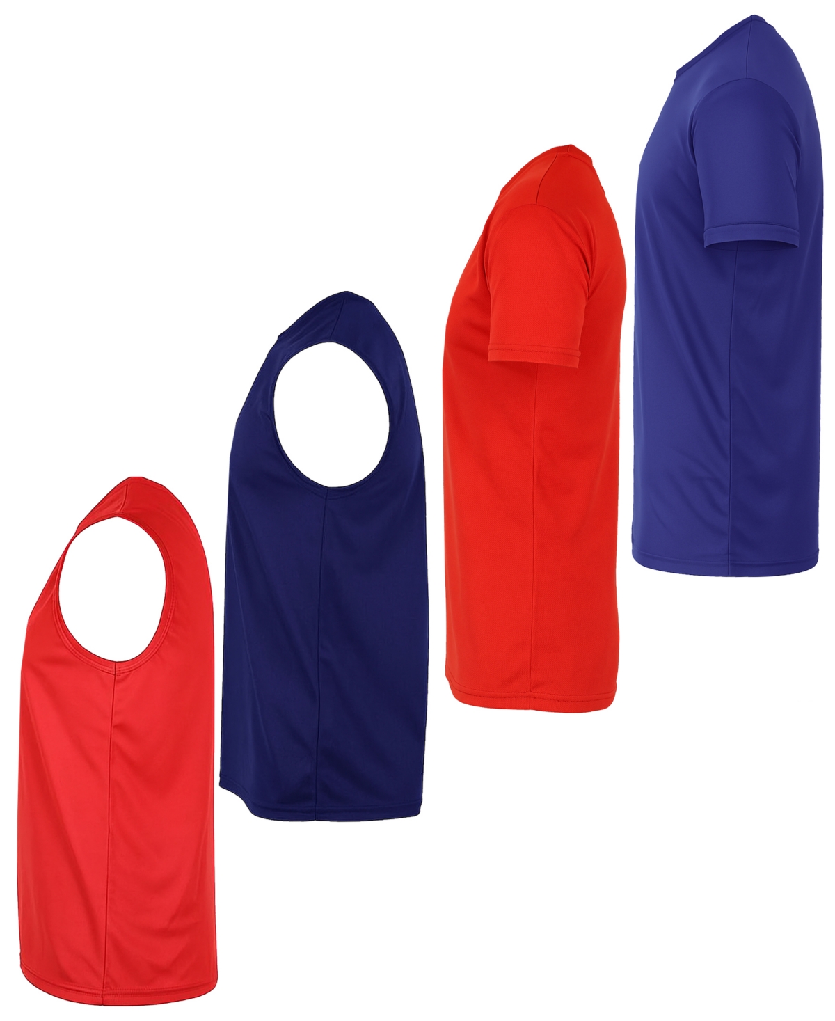 Galaxy By Harvic Men's 4-pack Crewneck Regular Fit T-shirt In Multi