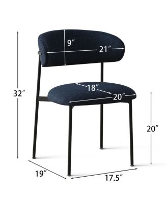 3-Piece durable MDF 35" Round Dining Table Set with 2 Stylish Chairs Cozy Dining set