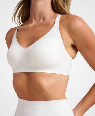 Women's Wireless Bonded Support Invisible V-Neck Padded Bra