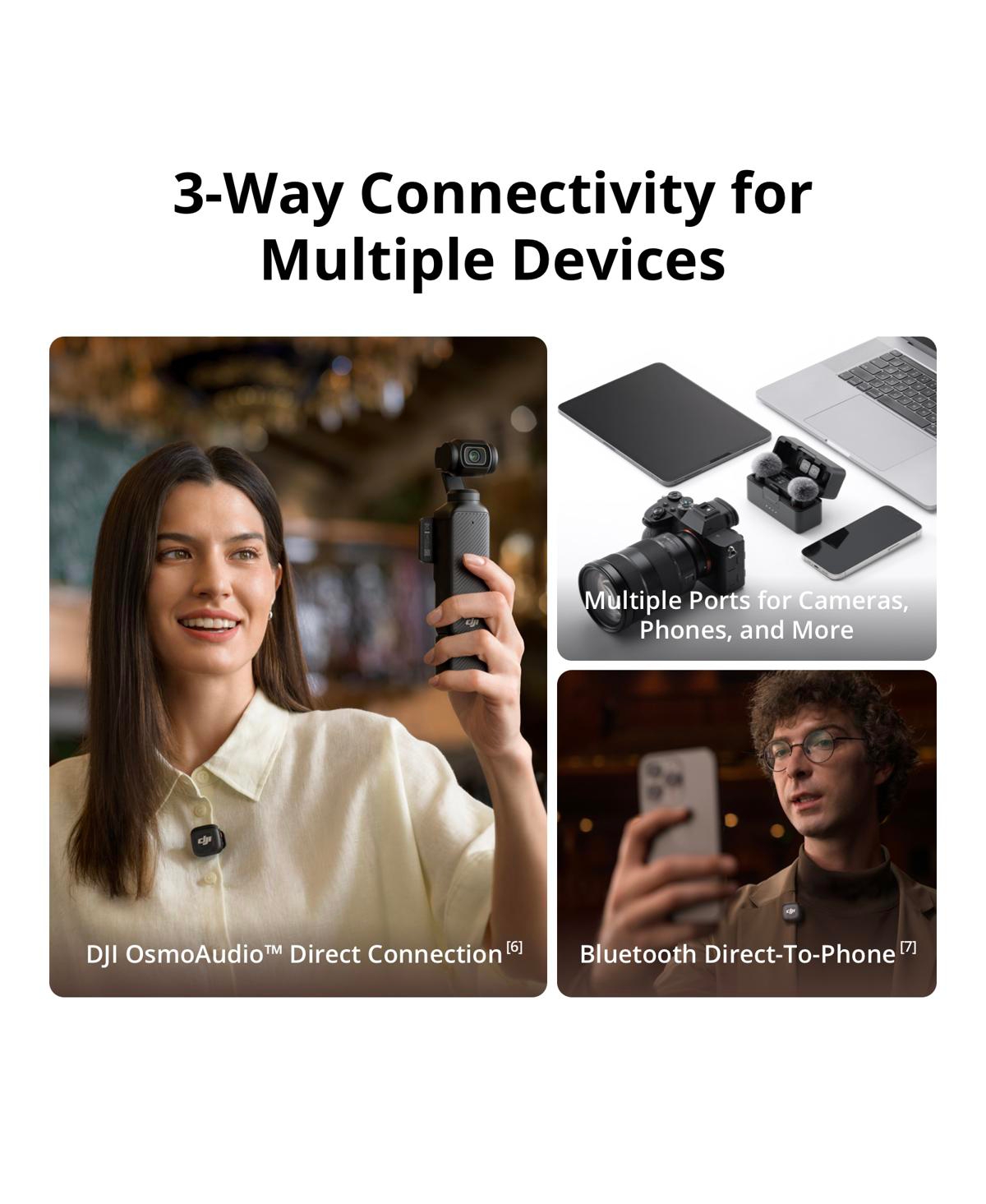 Dji Mic 3 Advanced Mini 2.4GHz Wireless Microphone System