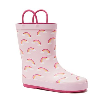 Kids Pull On Splash Rubber Rain Boots