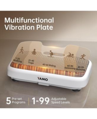 350lbs Capacity Vibration Plate Exercise Machine Vibrating Plate for Lymphatic Drainage & Weight Loss Whole Body Shaking Workout Fitness