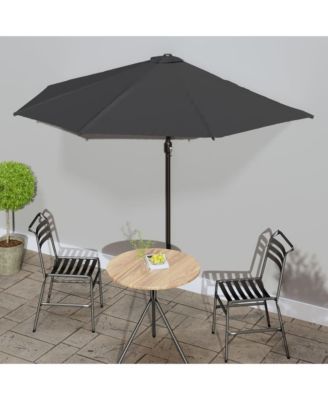 Garden Parasol Anthracite Polyester Fabric 118.1 x 61.0 in