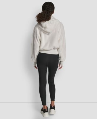 Women's Faux-Fur Zip-Front Bomber Jacket