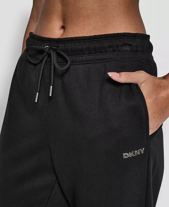 Women's Rhinestone Logo Cuffed Jogger - thumbnail 7
