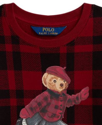 Girls' 2T-6X Long-Sleeve Plaid Sweatshirt