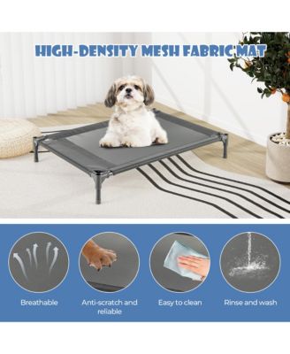 36'' Elevated Dog House for Small Breeds Large Pet House w/ Ventilated Windows