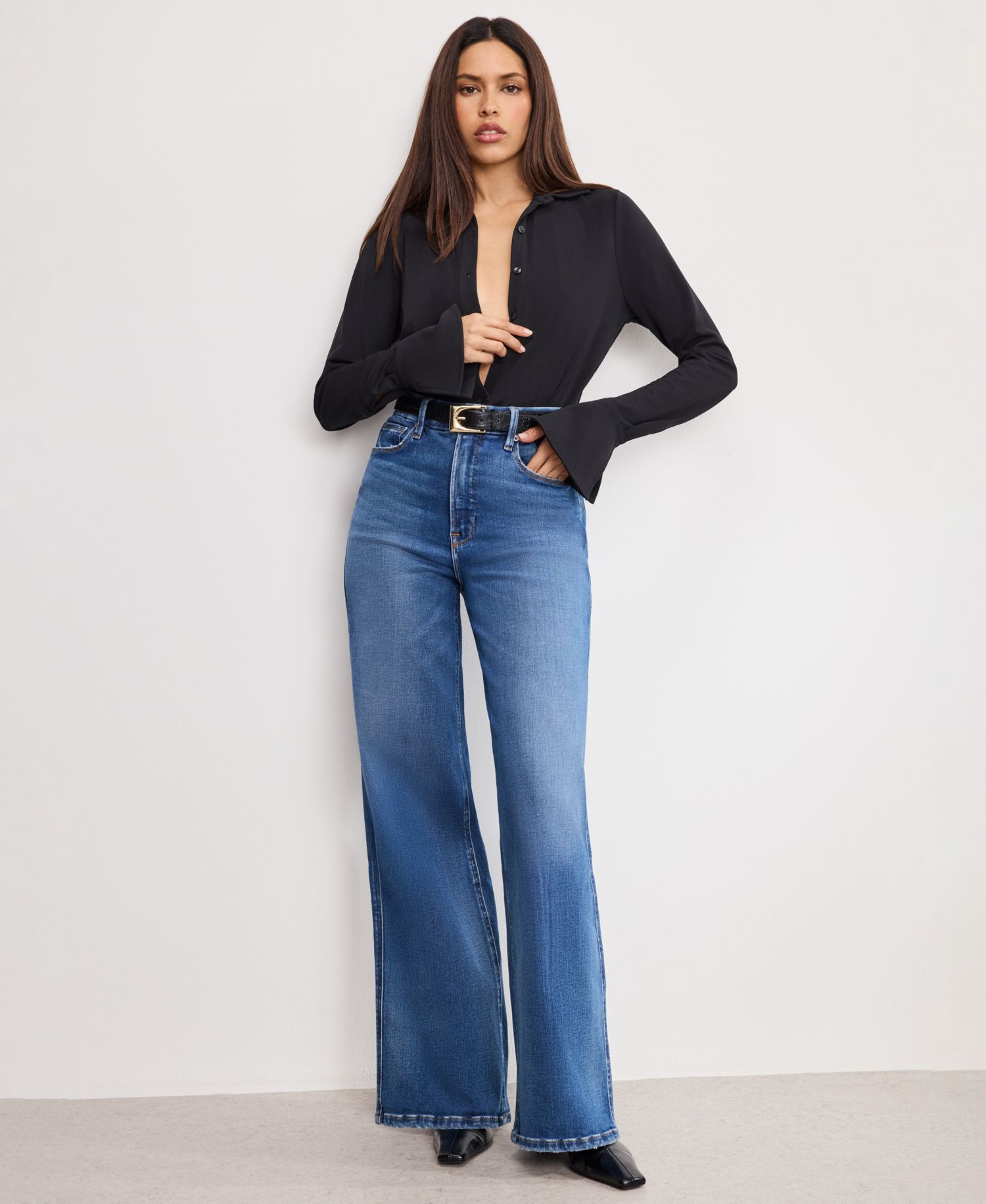 Women's Soft Tech Good Skate Wide Leg Jeans, Regular & Plus Size
