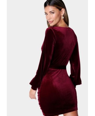 Women's Velvet Utility Mini Dress