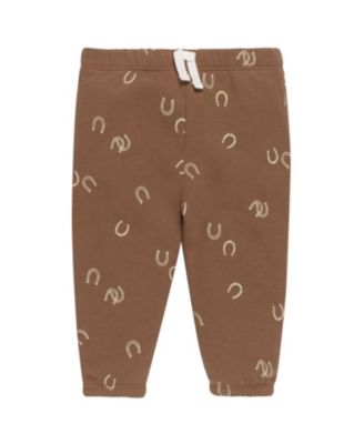 Toddler Boys 2-Piece Fleece Outfit Set, Brown Horseshoe