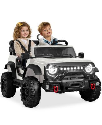 Kids 24V 2-Seater Electric Ride-On Car Truck w/ Parent Control, Bluetooth, LED Lights