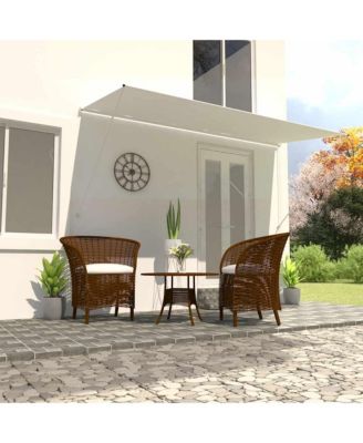 Awning Cream Steel frame and 100% polyester fabric with PA coating