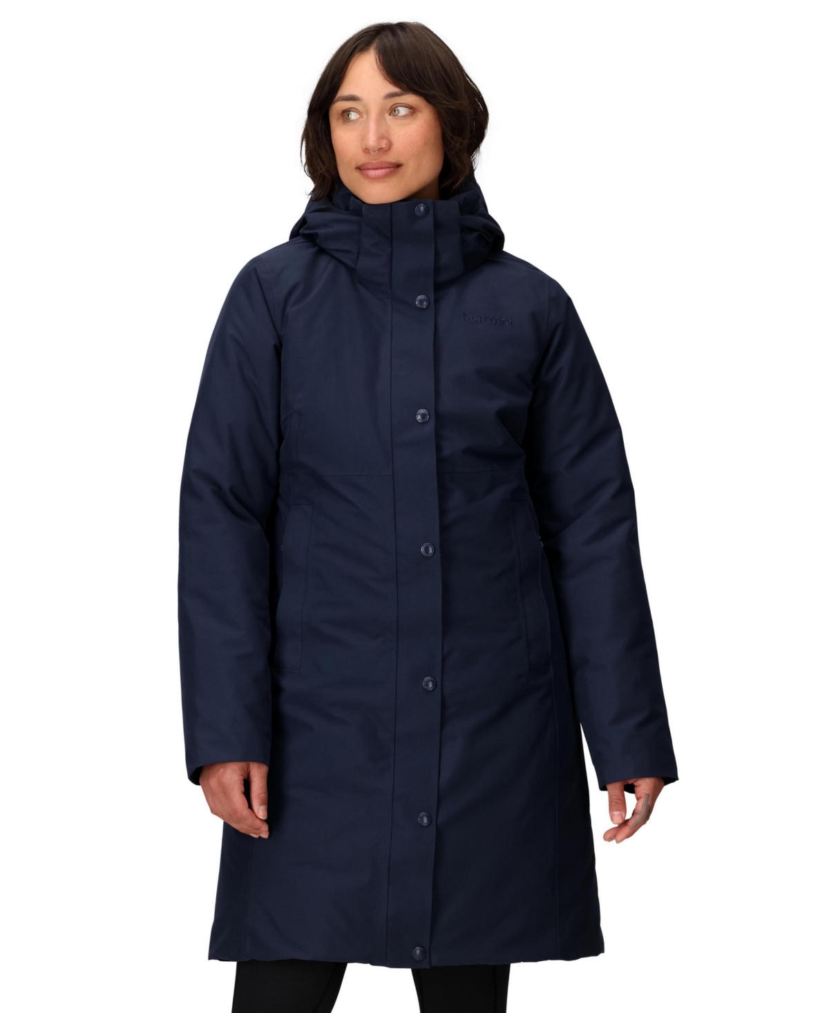 Marmot Women's Chelsea Hooded Waterproof Down Coat In Blue