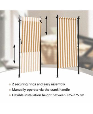 Outdoor Roller Blind Orange, White, Anthracite