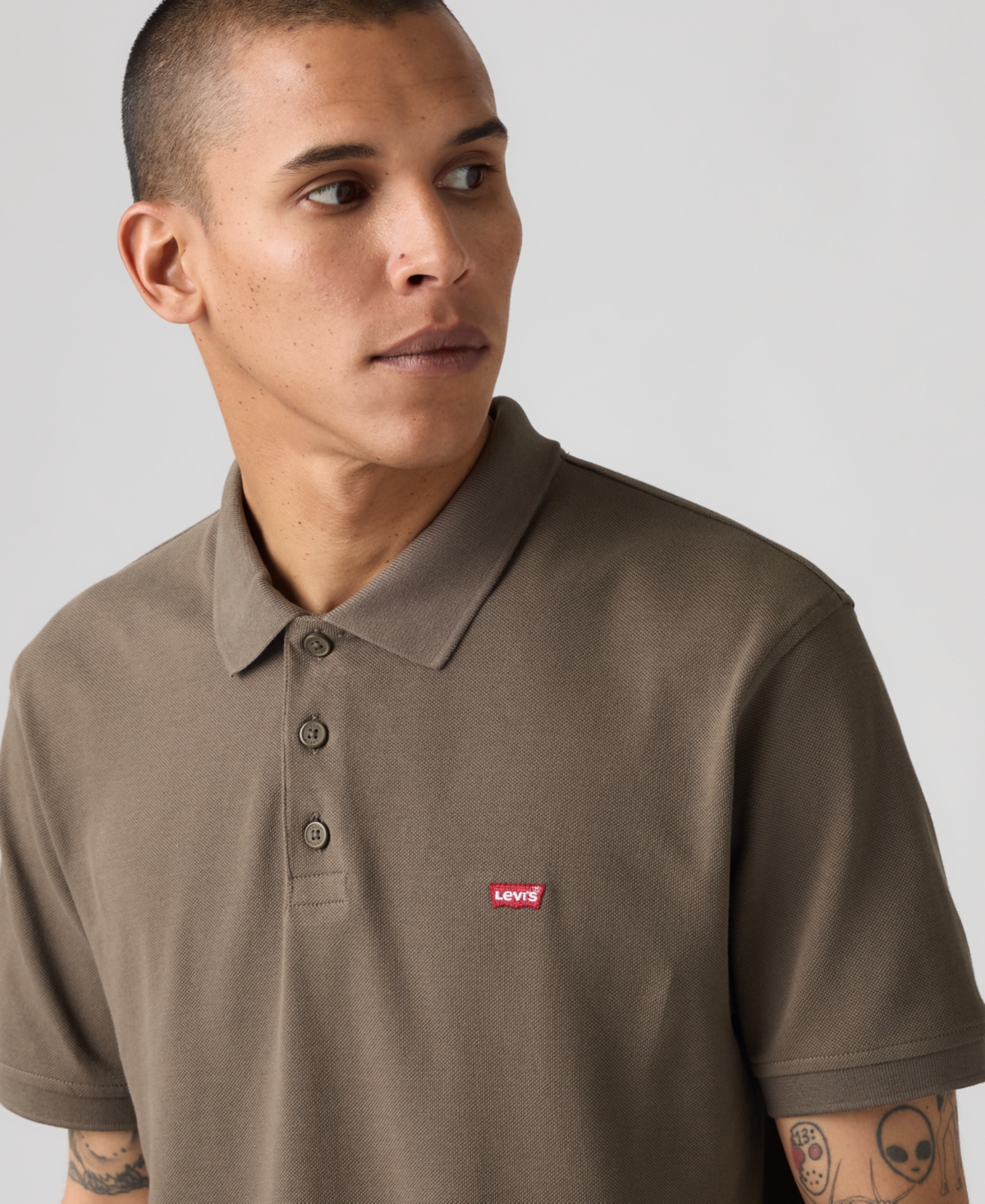 Levi's Men's Housemark Regular Fit Short Sleeve Polo Shirt In Green