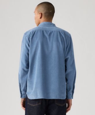 Men's Relaxed-Fit Long-Sleeve Button-Front Worker Shirt