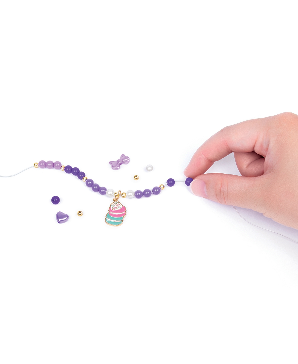 Make It Real Macaron Bracelet Maker Set In Pink