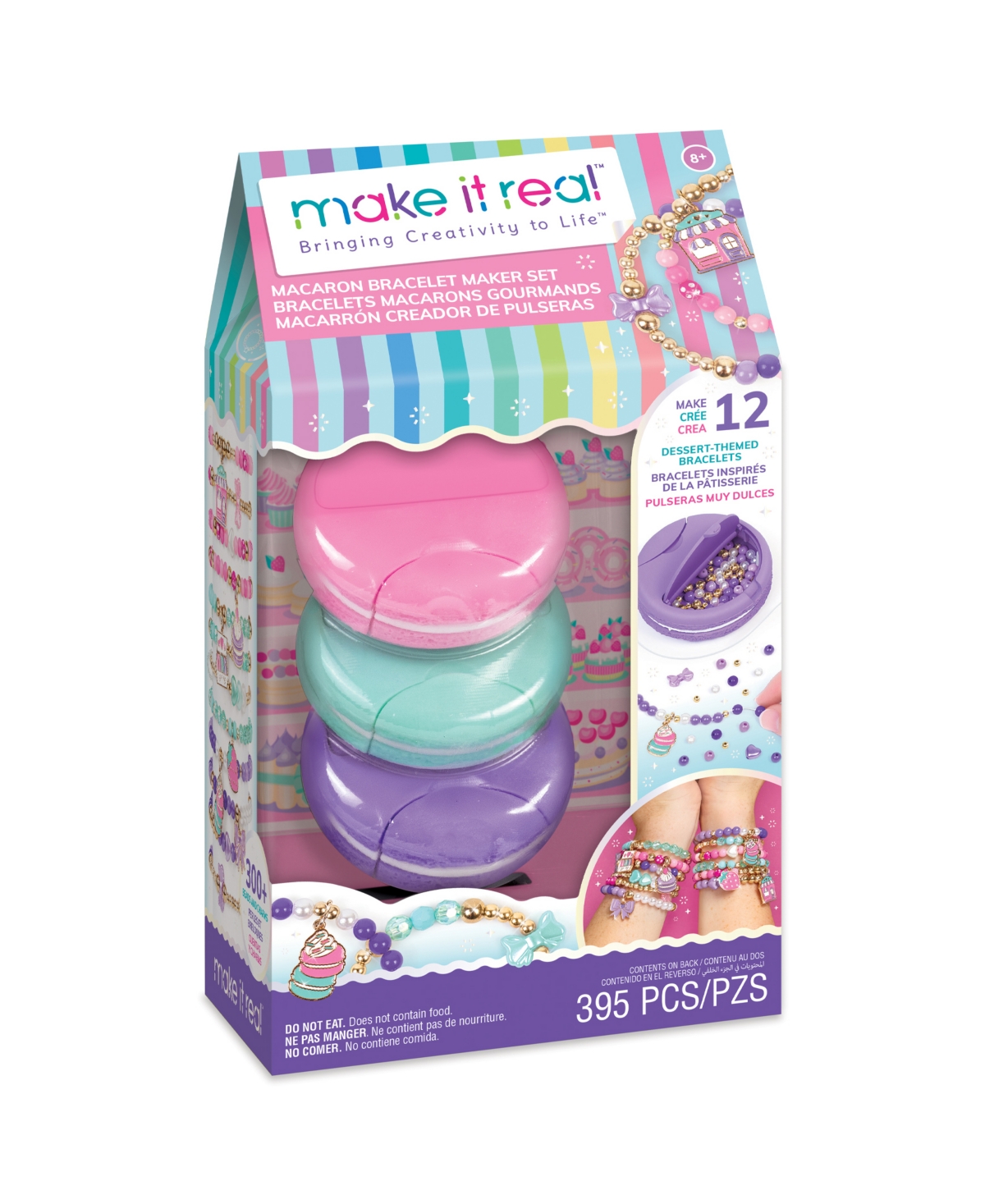 Make It Real Macaron Bracelet Maker Set In Pink