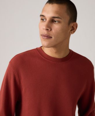 Men's Waffle Knit Thermal Long Sleeve T-Shirt