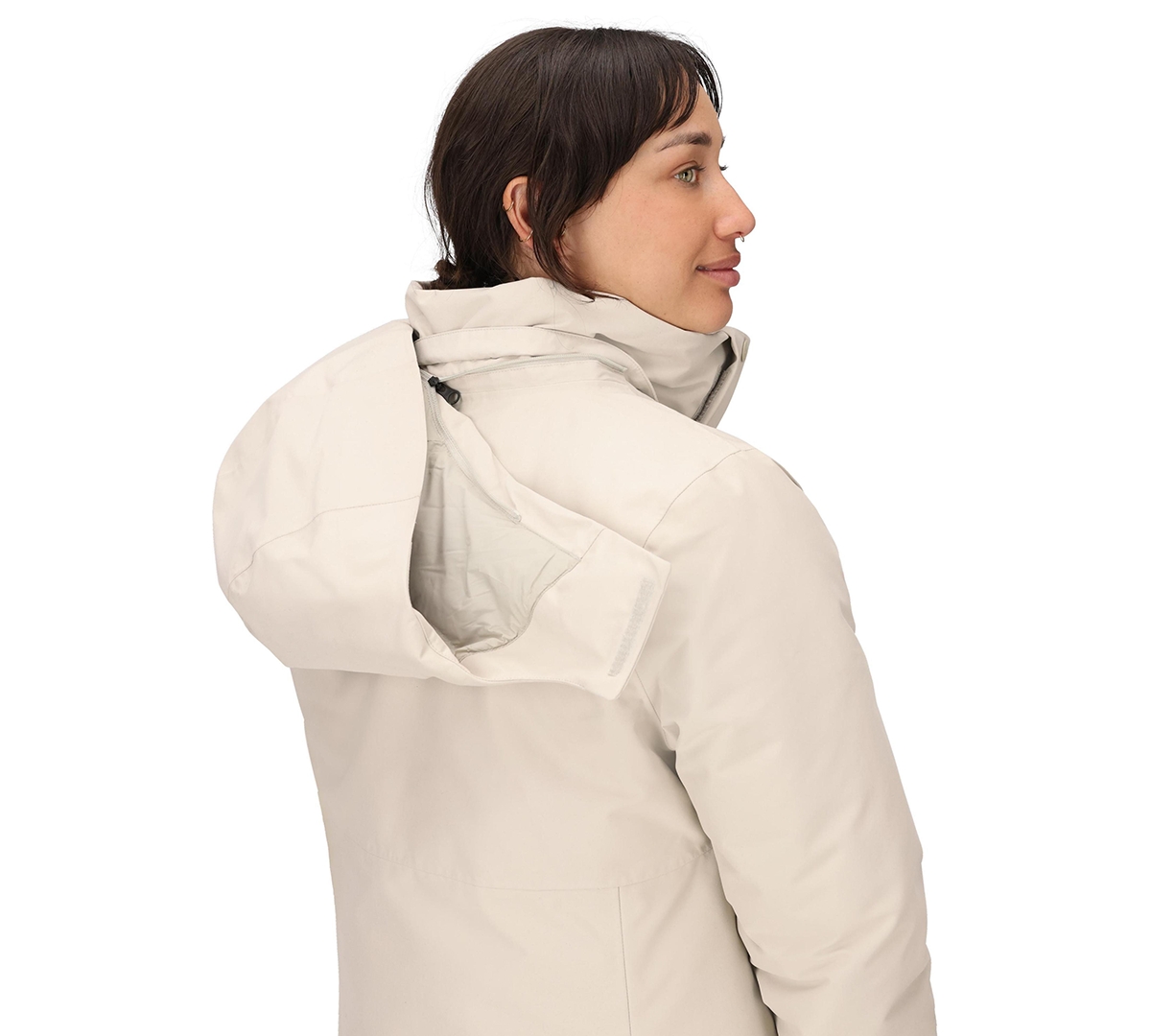 Marmot Women's Chelsea Hooded Waterproof Down Coat In Neutral