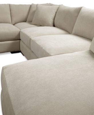CLOSEOUT! Rhyder 5-Pc. Fabric Sectional Sofa with Chaise, Created for Macy's