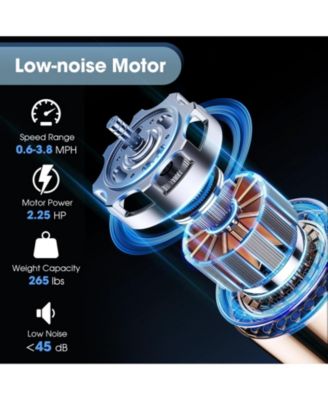 2.25 HP Walking Pad with LED Display and Remote Control-Pink