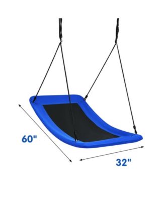 700lb Giant 60 Inch Platform Tree Swing for Kids and Adults-Blue