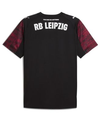 Men's Black RB Leipzig 2025/26 Away Replica Jersey