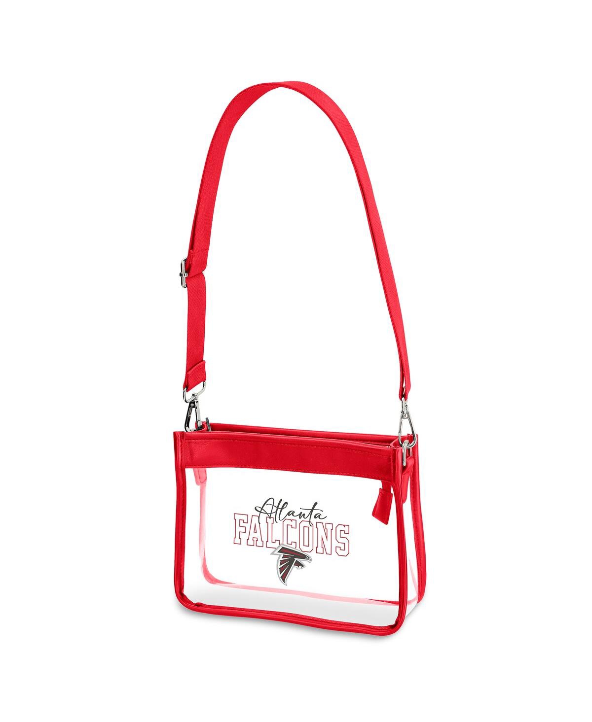 Wear By Erin Andrews Atlanta Falcons Plastic Chain Mini Crossbody In Transparent