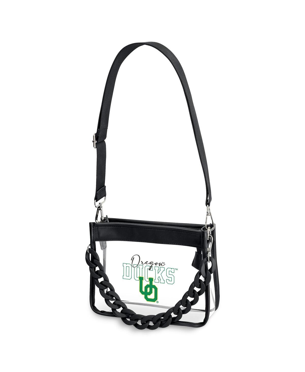 Wear By Erin Andrews Kansas City Chiefs Plastic Chain Mini Crossbody In Transparent