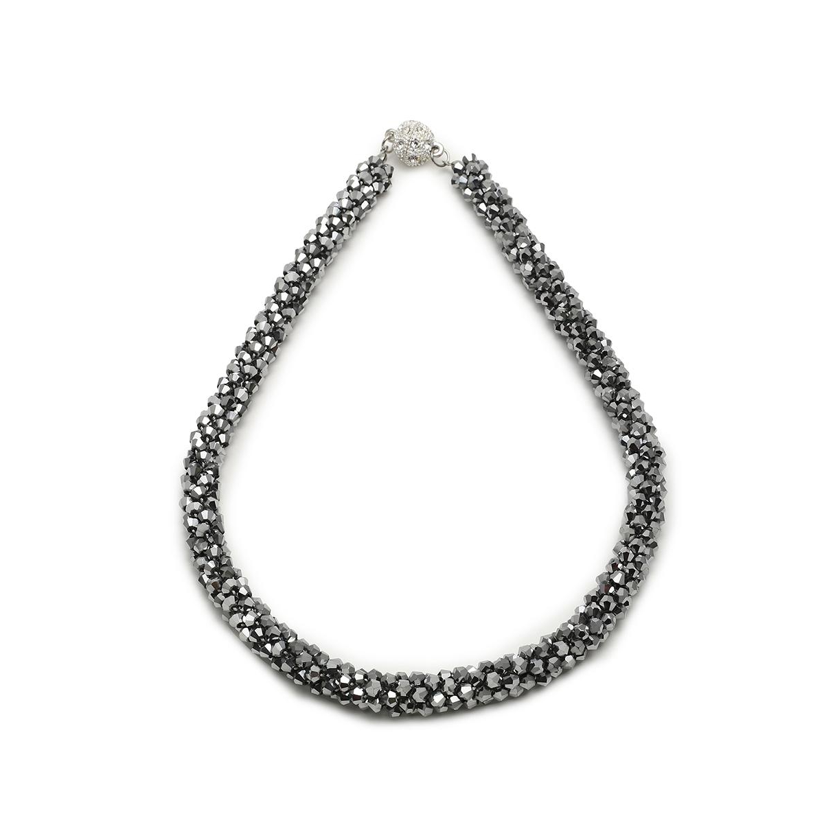 Sohi Women's Silver Plated Designer Collar Necklace
