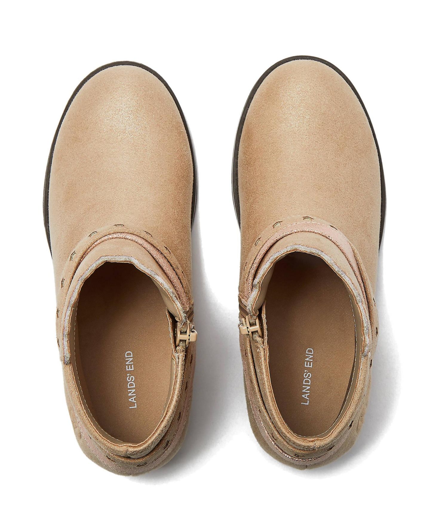 Ботинки Lands' End Shimmer Zip Up Western Booties для девочек, цвет: Разноцветный — фото 2