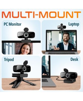 USB Webcam with Microphone, HD 1080p Wired Webcam (DCAM24BK)