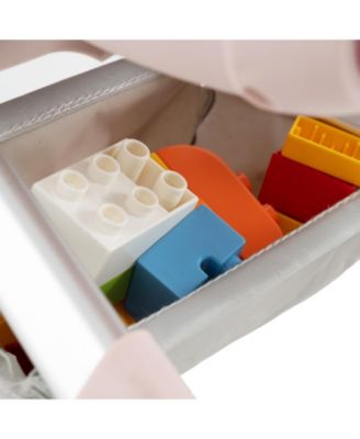 2-in-1 Kids Ride-on Push Car with LED Lighted Wheels-Pink