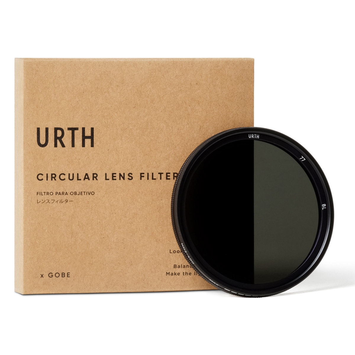 Urth 77mm Circular Variable ND2-400 1-8.6 Stop Lens Filter