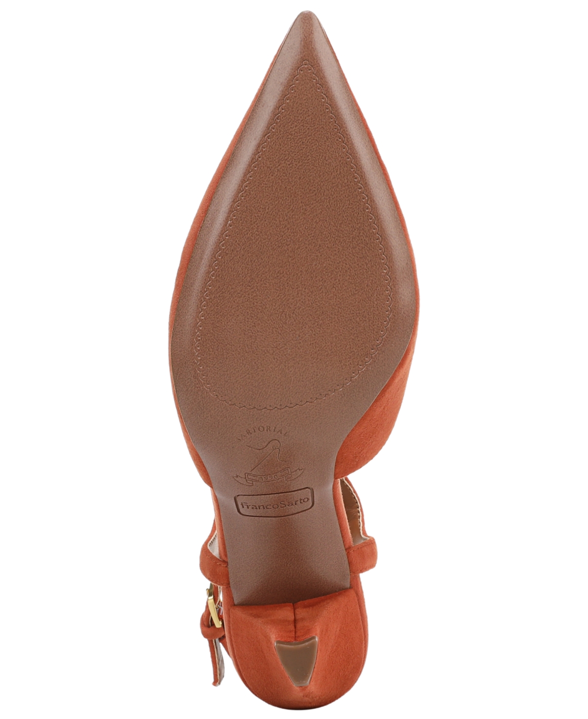 Franco Sarto Ovett Pointed Toe T-strap Pump In Brown