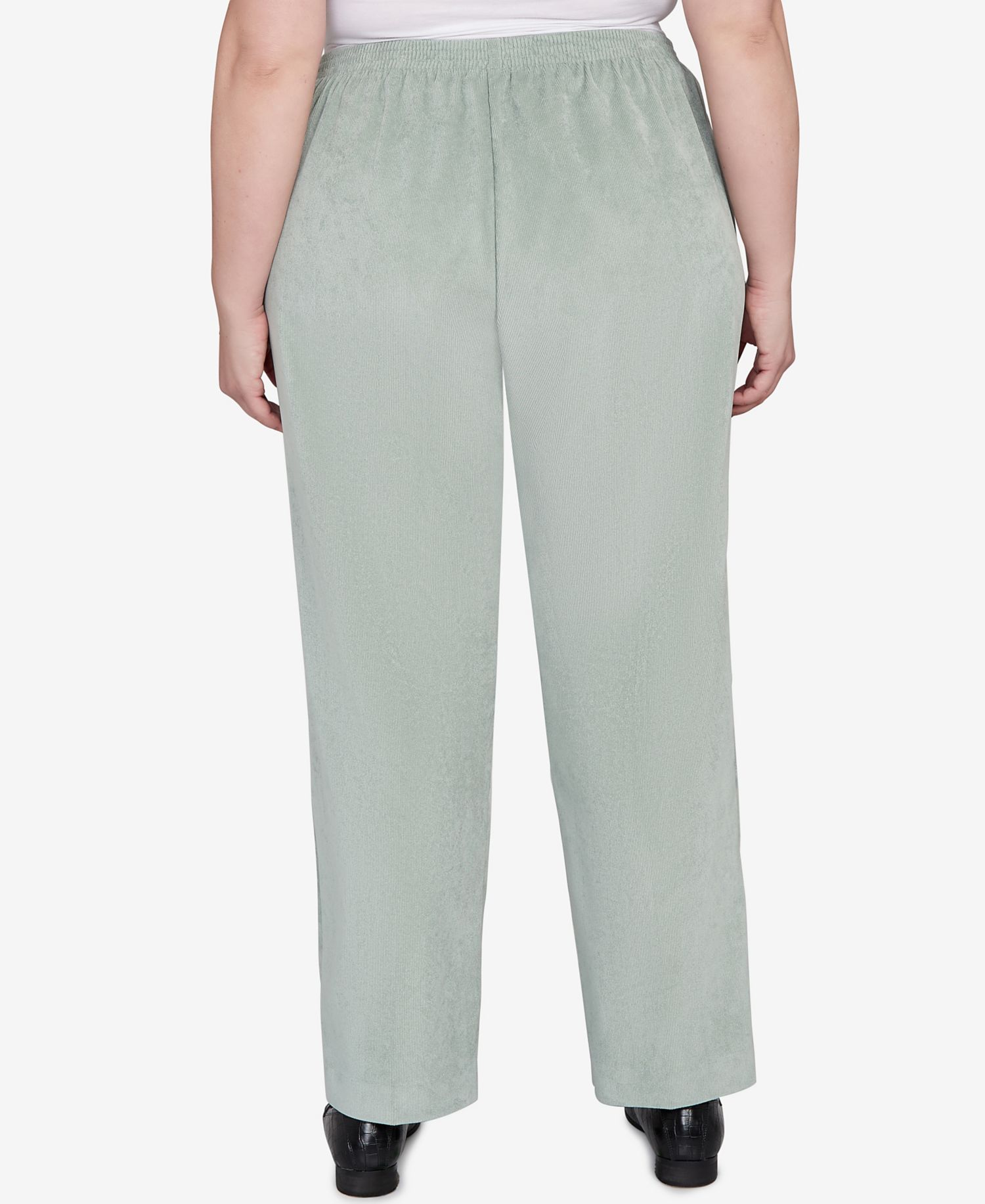 Plus Size Stockbridge Pull-On Corduroy Flat Front Average Length Pant