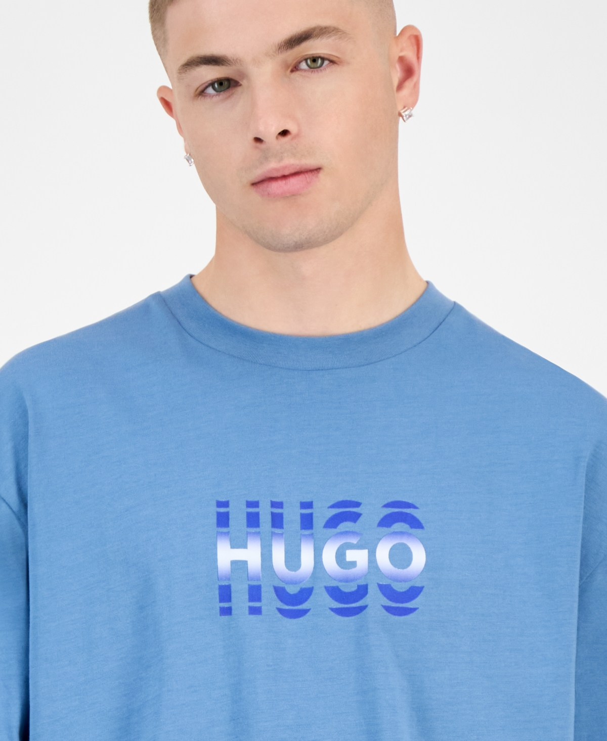 Hugo Boss Men's Niftilong Logo Long-Sleeve Cotton T-Shirt