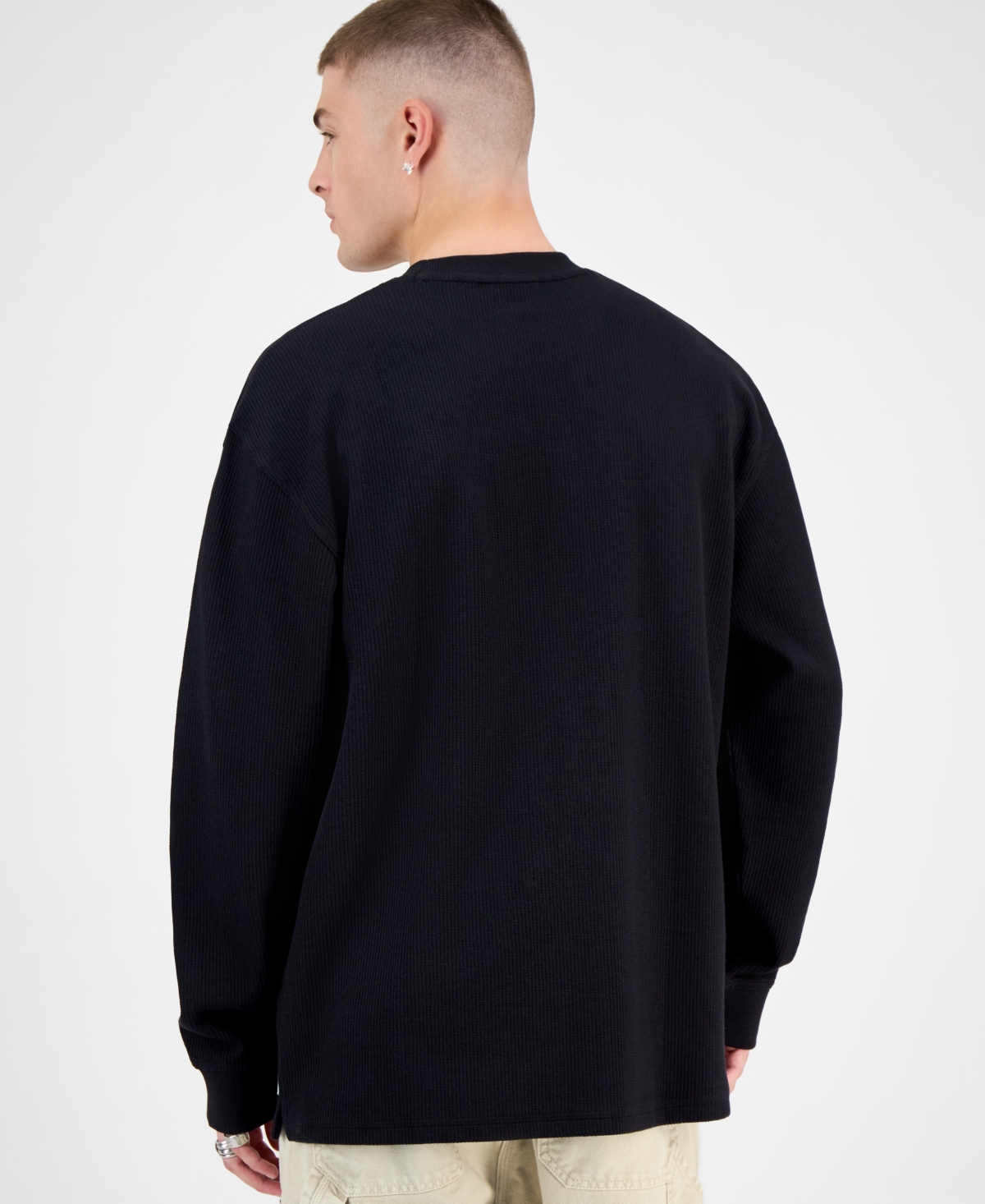 Hugo Boss Men's Nuwolo Waffle-Knit Sweater