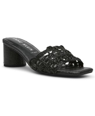 Women's Flores Block Heel Raffia Dress Sandals