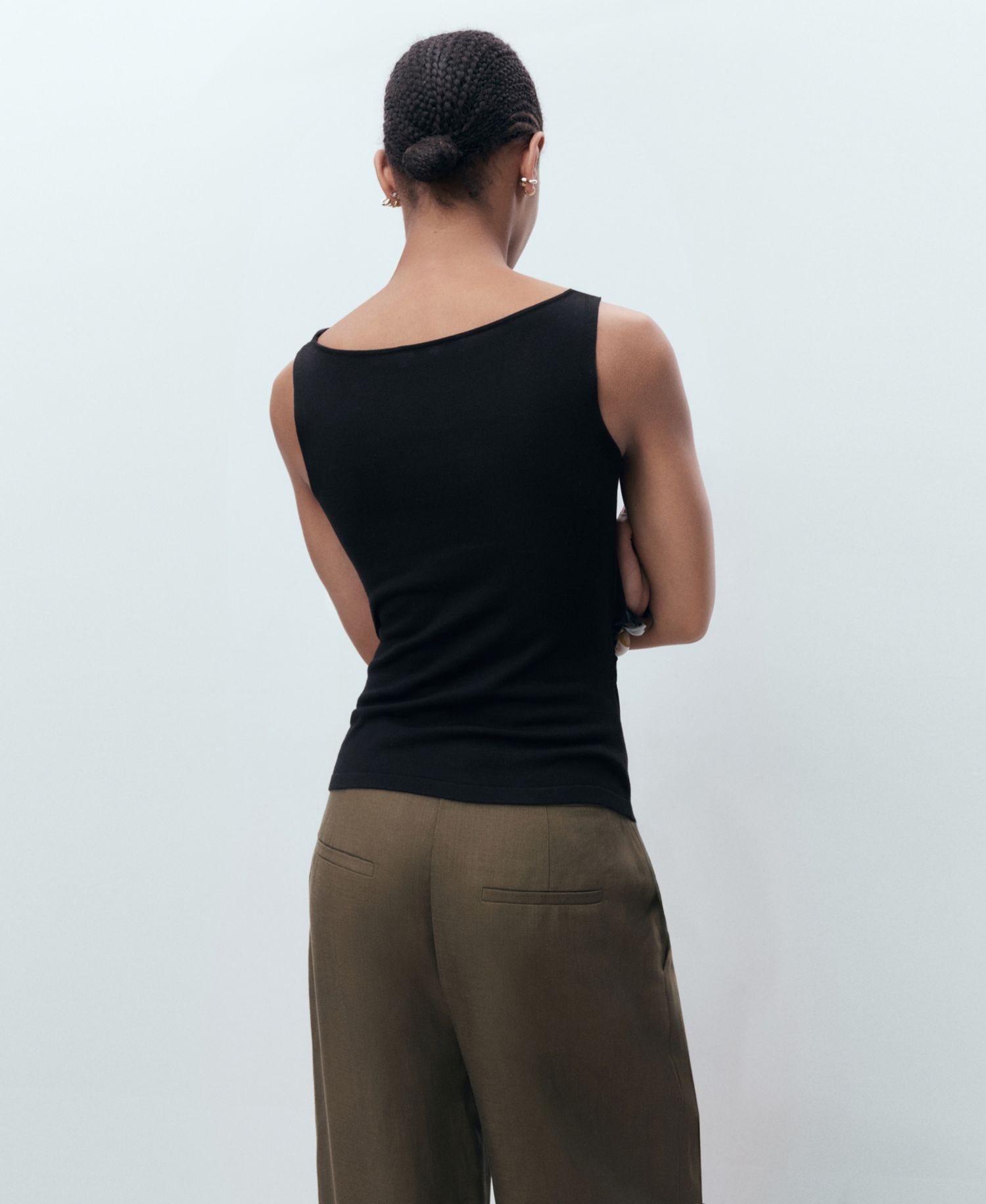 Women's Draped Knitted Top