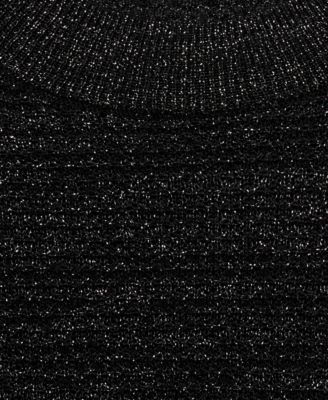 Women's Short-Sleeved Lurex Sweater