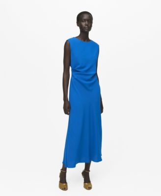 MANGO - Women's Ruched Midi Dress