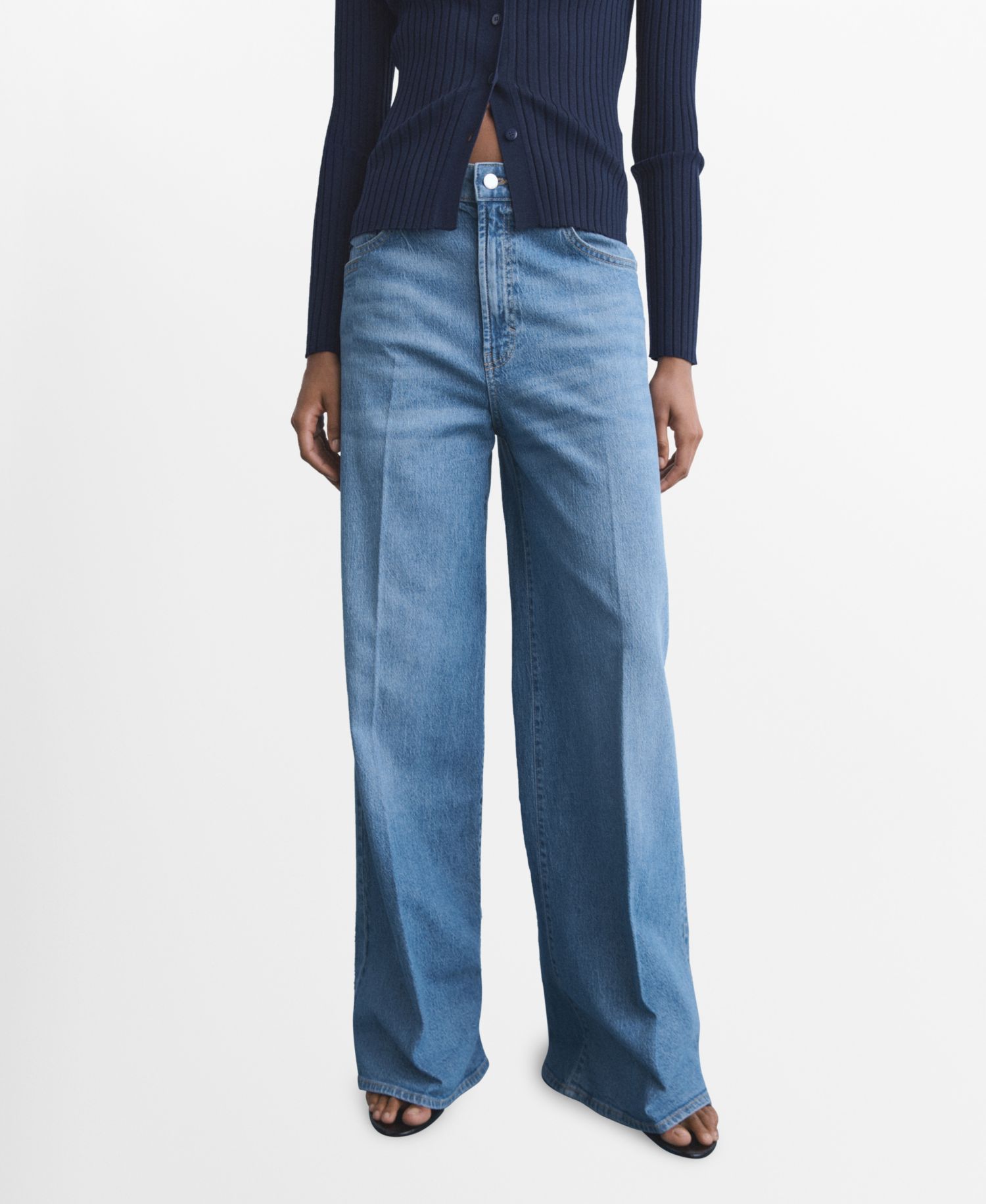Women's High-Waisted Wide-Leg Jeans
