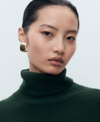 Women's Short Knitted Turtleneck Dress