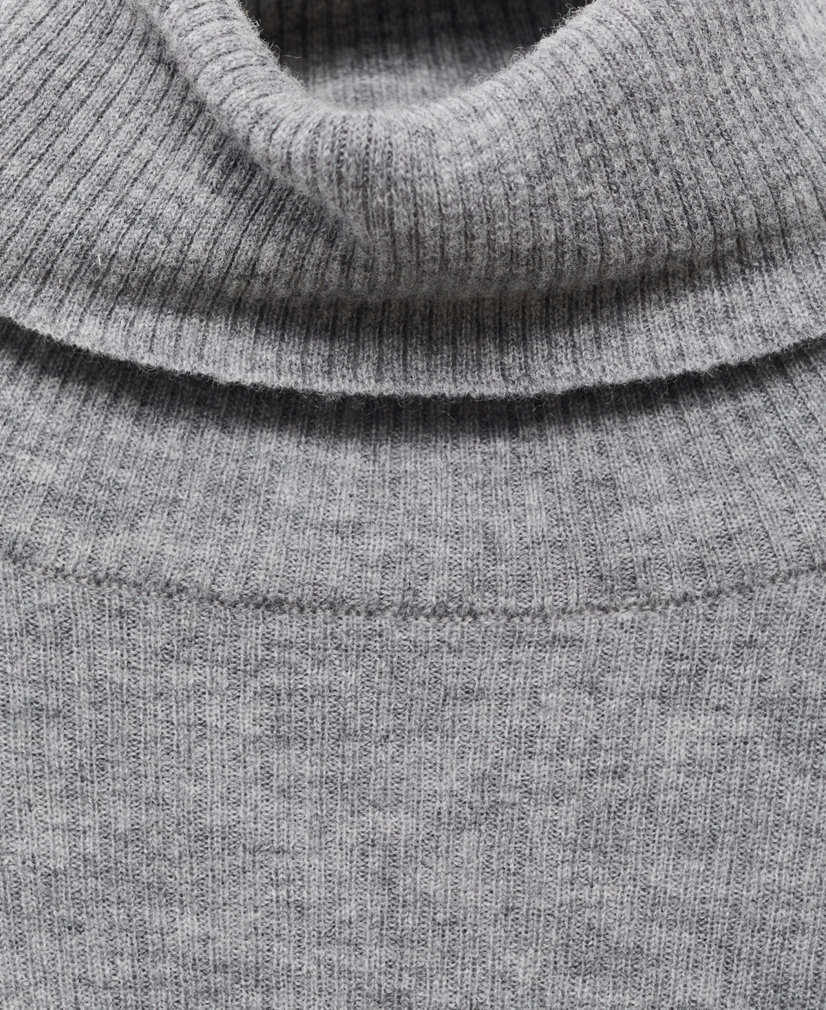 Mango Women's Turtleneck Wool Sweater In Gray