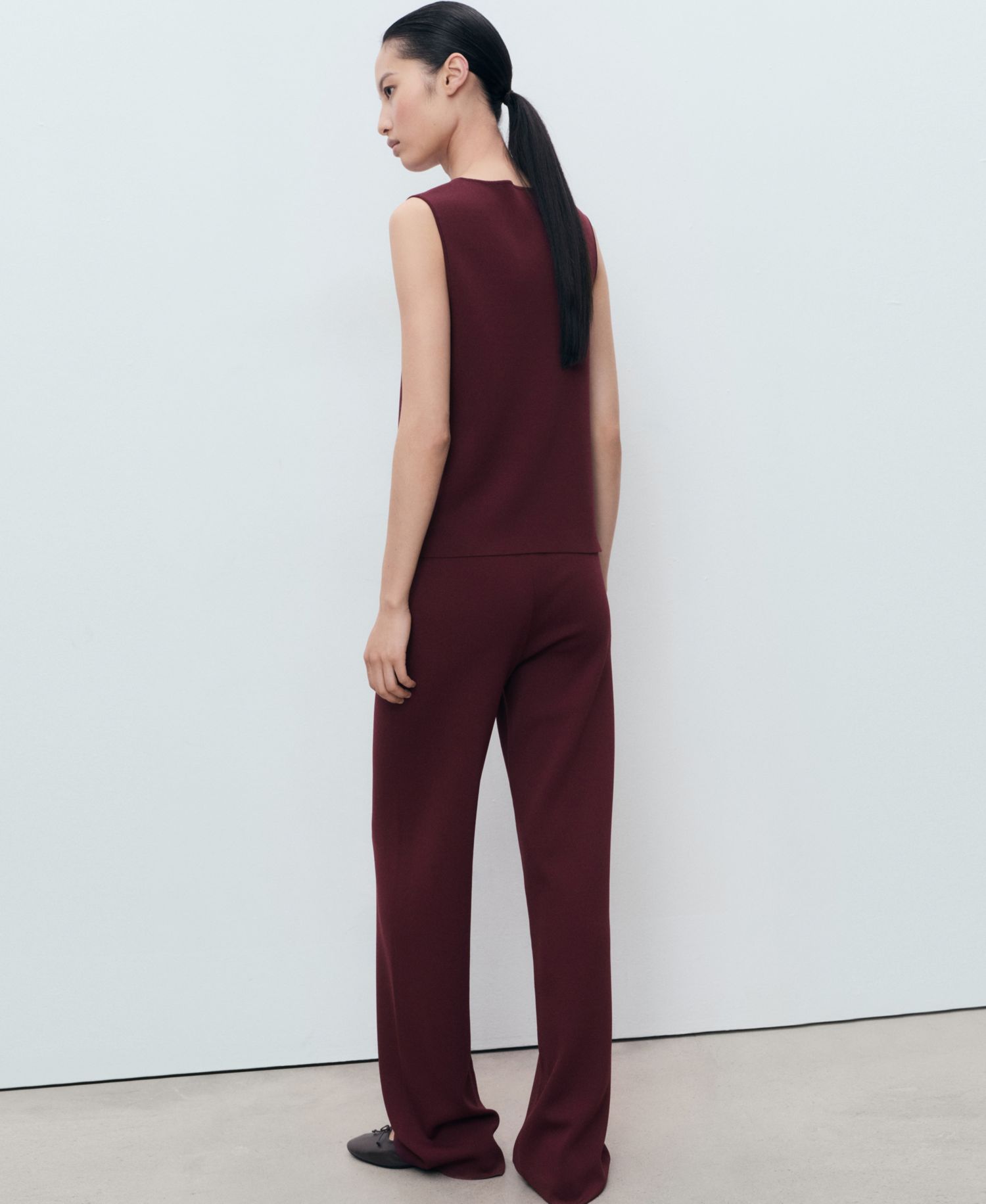 Women's Elastic Waistband Knitted Pants