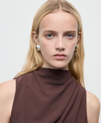 Women's Draped Neck and Belt Long Jumpsuit