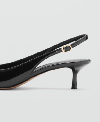 Women's Kitten-Heel Patent Leather Shoes