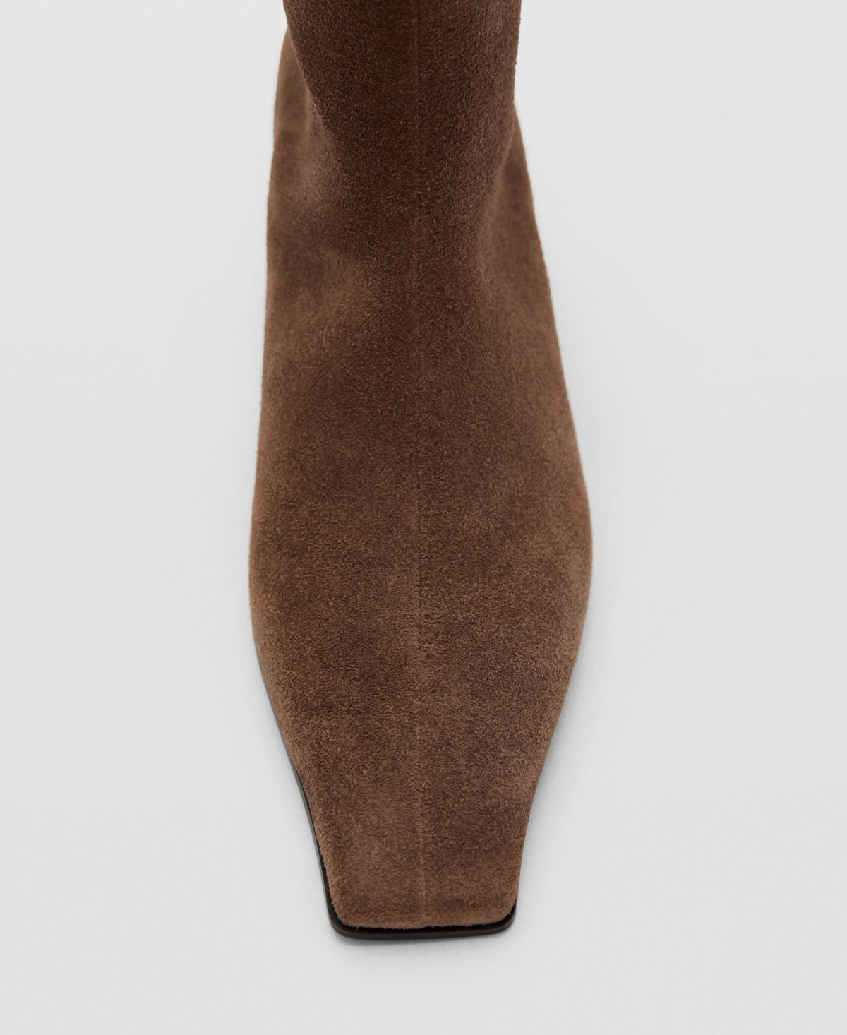 Mango Women's Suede Leather Ankle Boots In Brown